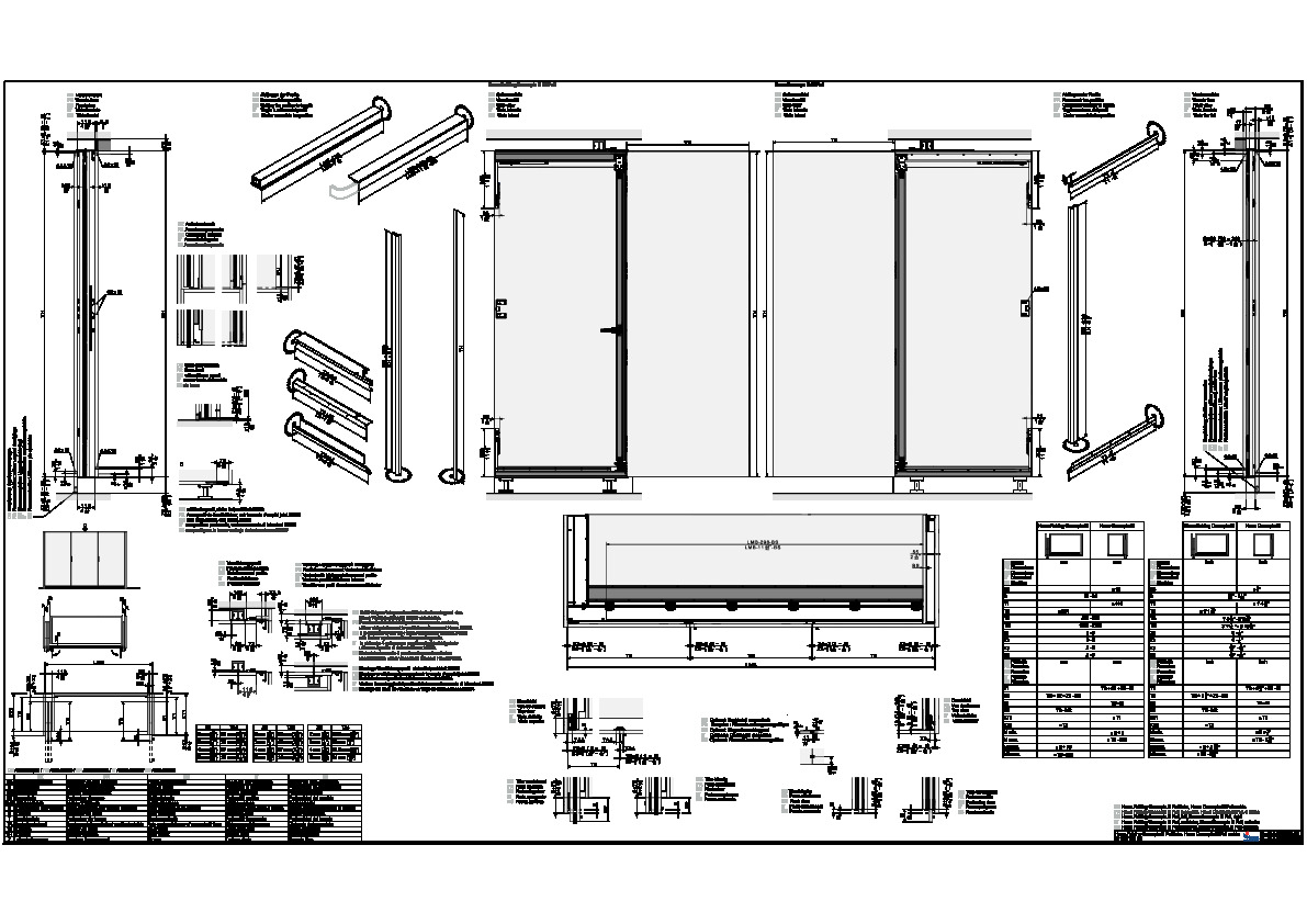 HAWA Folding Concepta III PULL - komplektācija 3 vērtnēm