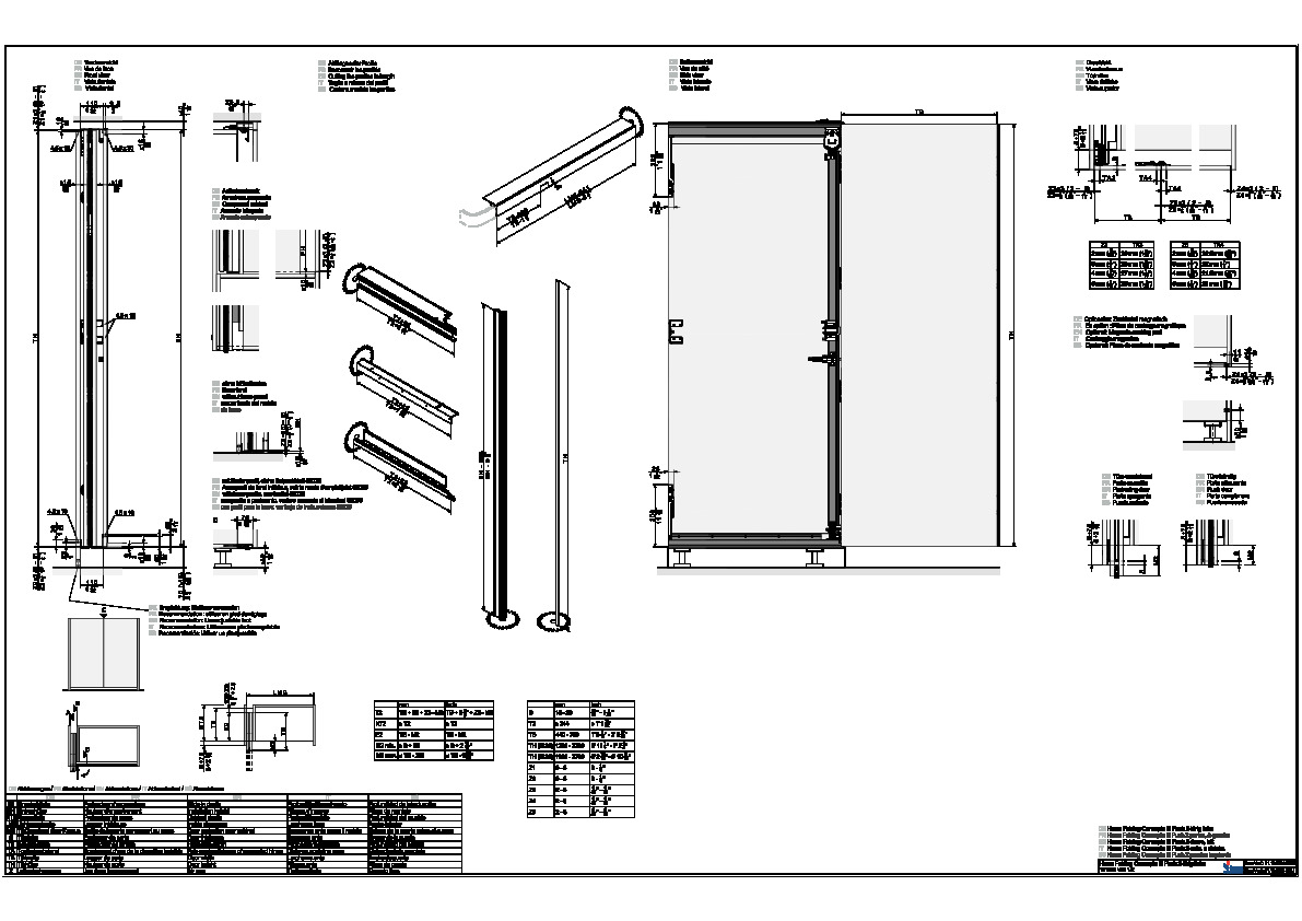 HAWA Folding Concepta III PUSH - komplektācija 2 vērtnēm