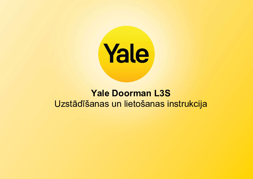 Yale Doorman L3S montāžas instrukcija (LV)