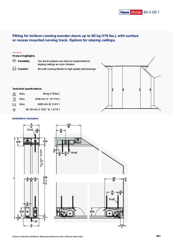 HAWA DIVIDO 80 H DS1 - catalogue (EN)