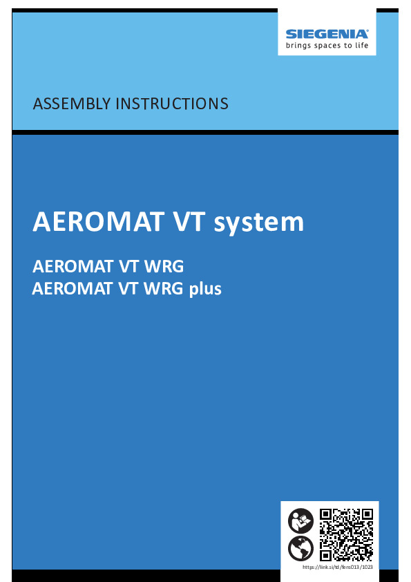 AEROMAT VT WRG / WRG plus - Montāžas instrukcija (EN)