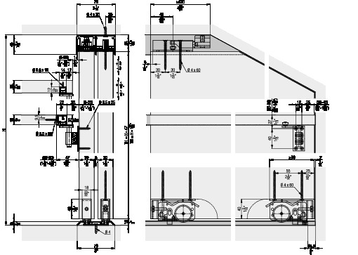 HAWA DIVIDO 80 H DS3 - installation examples