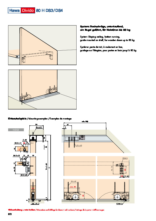 HAWA DIVIDO 80 H DS3/DS4 - catalogue (DE/EN/FR)