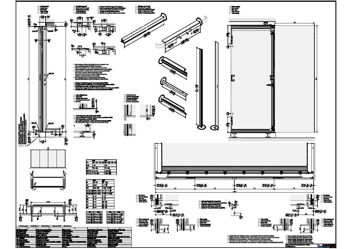 HAWA Folding Concepta III PUSH - komplektācija 4 vērtnēm