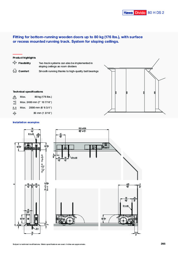 HAWA DIVIDO 80 H DS2 - catalogue (EN)